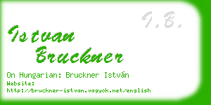 istvan bruckner business card